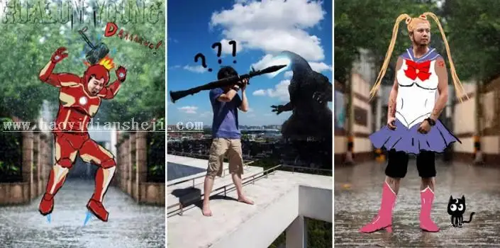 换脸教程，常见PS恶搞换头术教程_www.haoyidiansheji.com