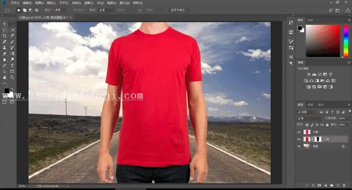 透明效果，用PS做一件哈利波特的“隐身衣”_www.haoyidiansheji.com