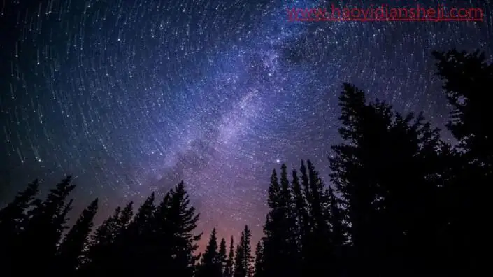 星轨效果，制作比较科幻的星轨效果照片_www.haoyidiansheji.com