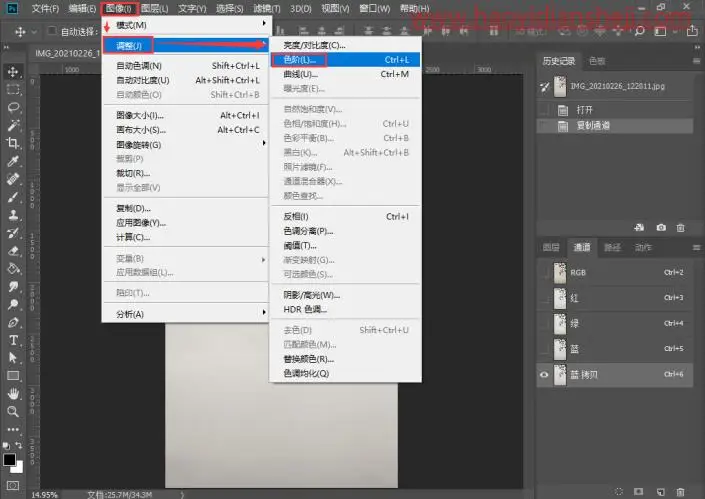 通道抠图，用通道抠出细小的花朵_www.haoyidiansheji.com