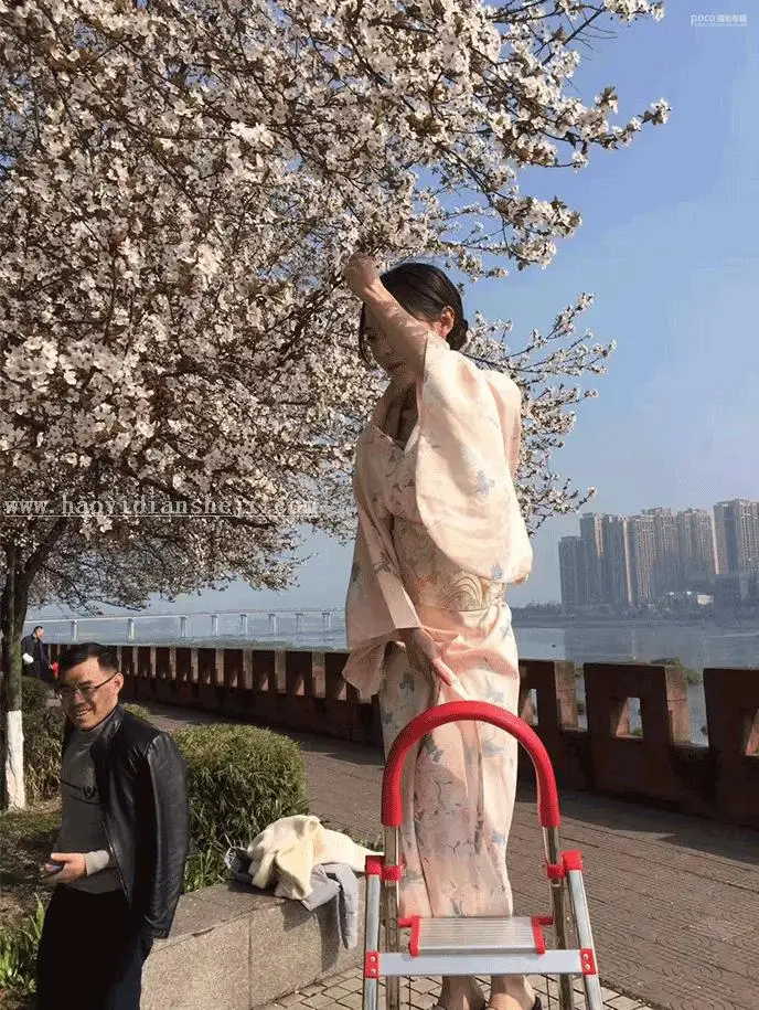 人像调色，通过PS调出三月樱花照片_www.haoyidiansheji.com