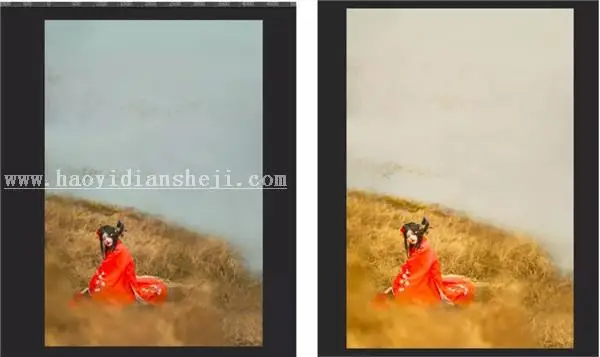 复古色，用PS调出古装人像复古感色调_www.haoyidiansheji.com