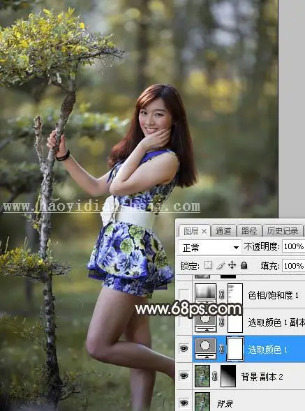 棕色调，调出暗调棕色效果照片教程_www.haoyidiansheji.com