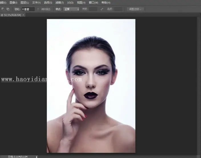 碎片效果，利用笔刷制作碎片人像效果_www.haoyidiansheji.com
