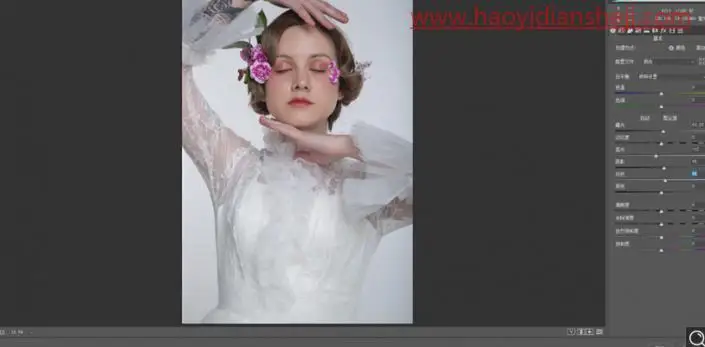 人像修图，给人物打造质感肌肤效果_www.haoyidiansheji.com